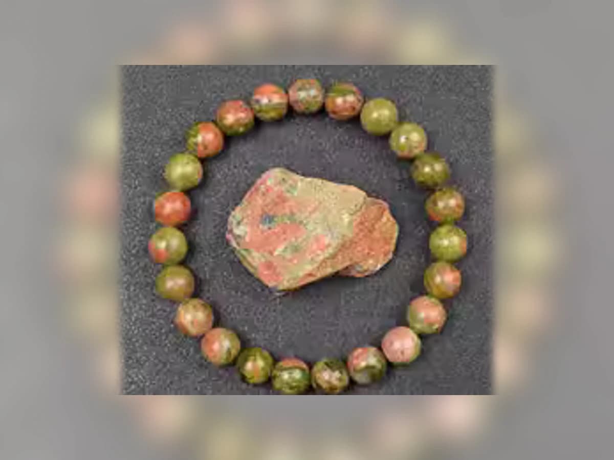 Unakit-Natursteinarmband in der Ausführung Erde