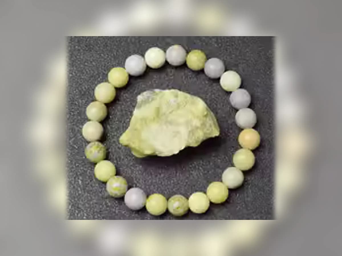 Zitronenstein-Natursteinarmband in der Ausführung Erde