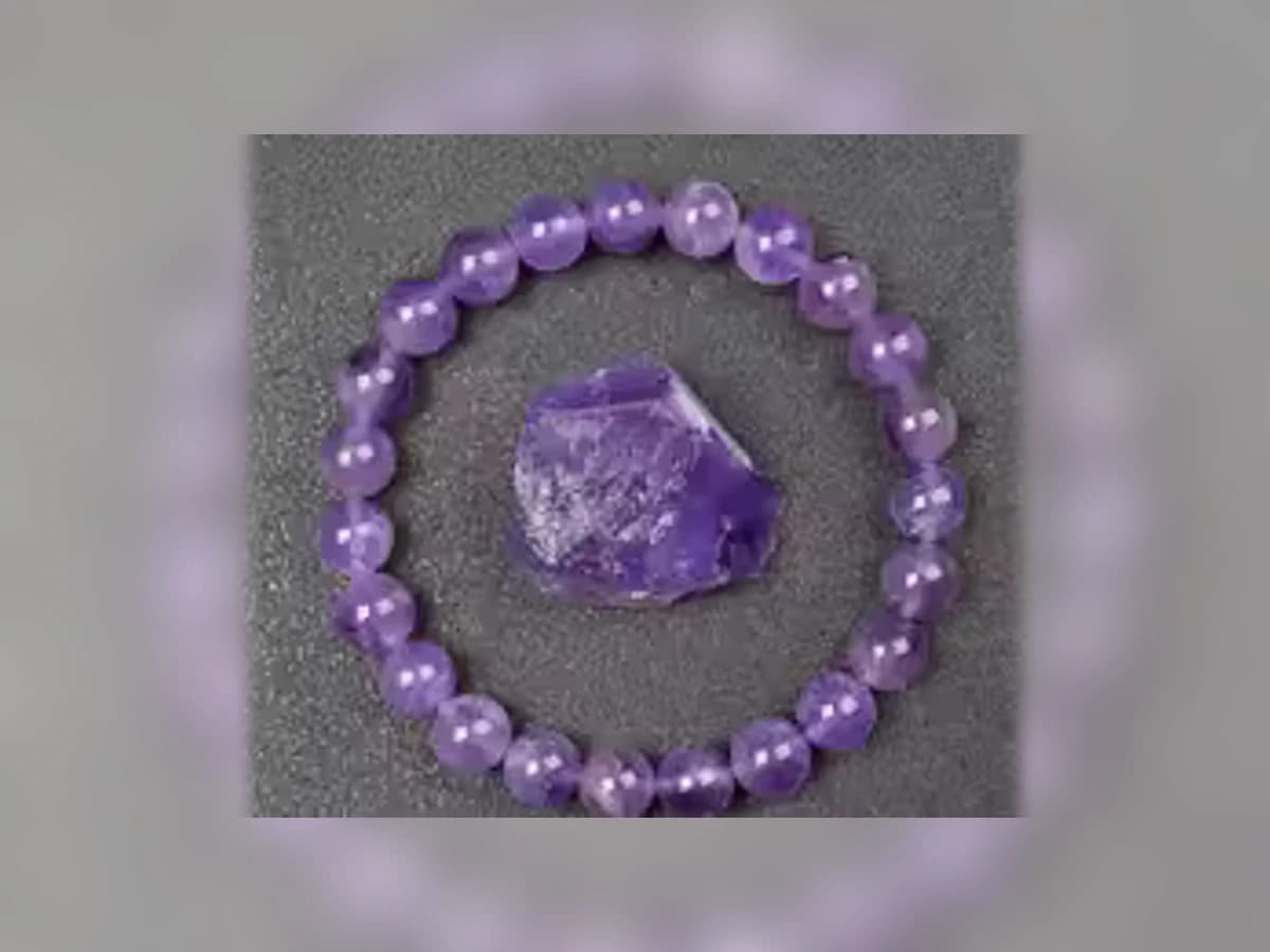Amethyst-Natursteinarmband in der Ausführung Erde