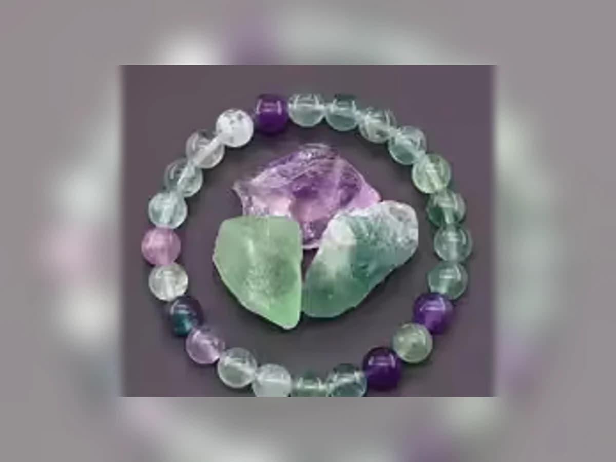 Fluorit-Natursteinarmband in der Ausführung Atelier