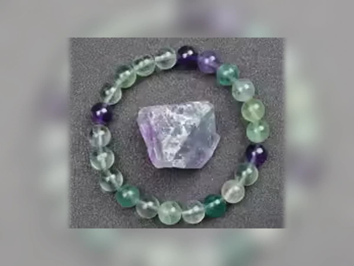 Fluorit-Natursteinarmband in der Ausführung Erde