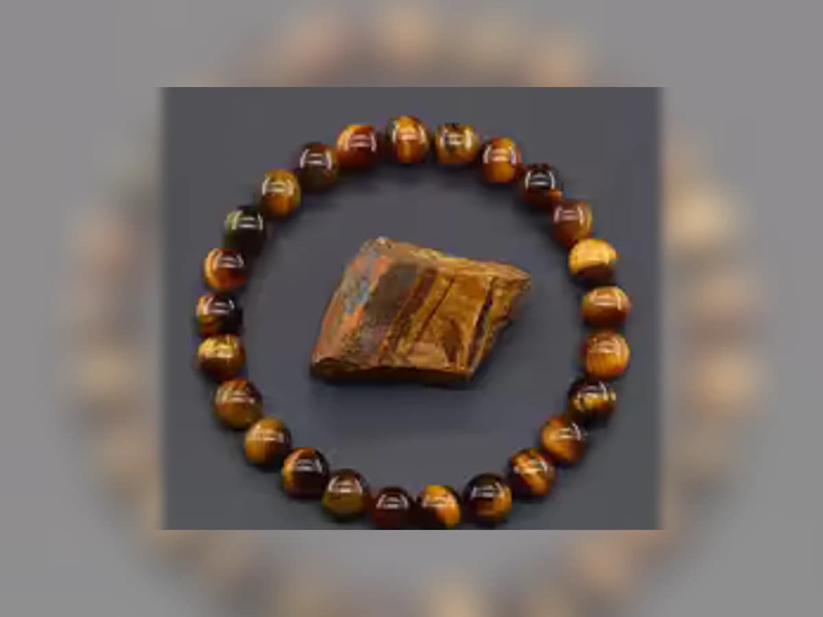 Gelbes Tigerauge-Natursteinarmband in der Ausführung Atelier