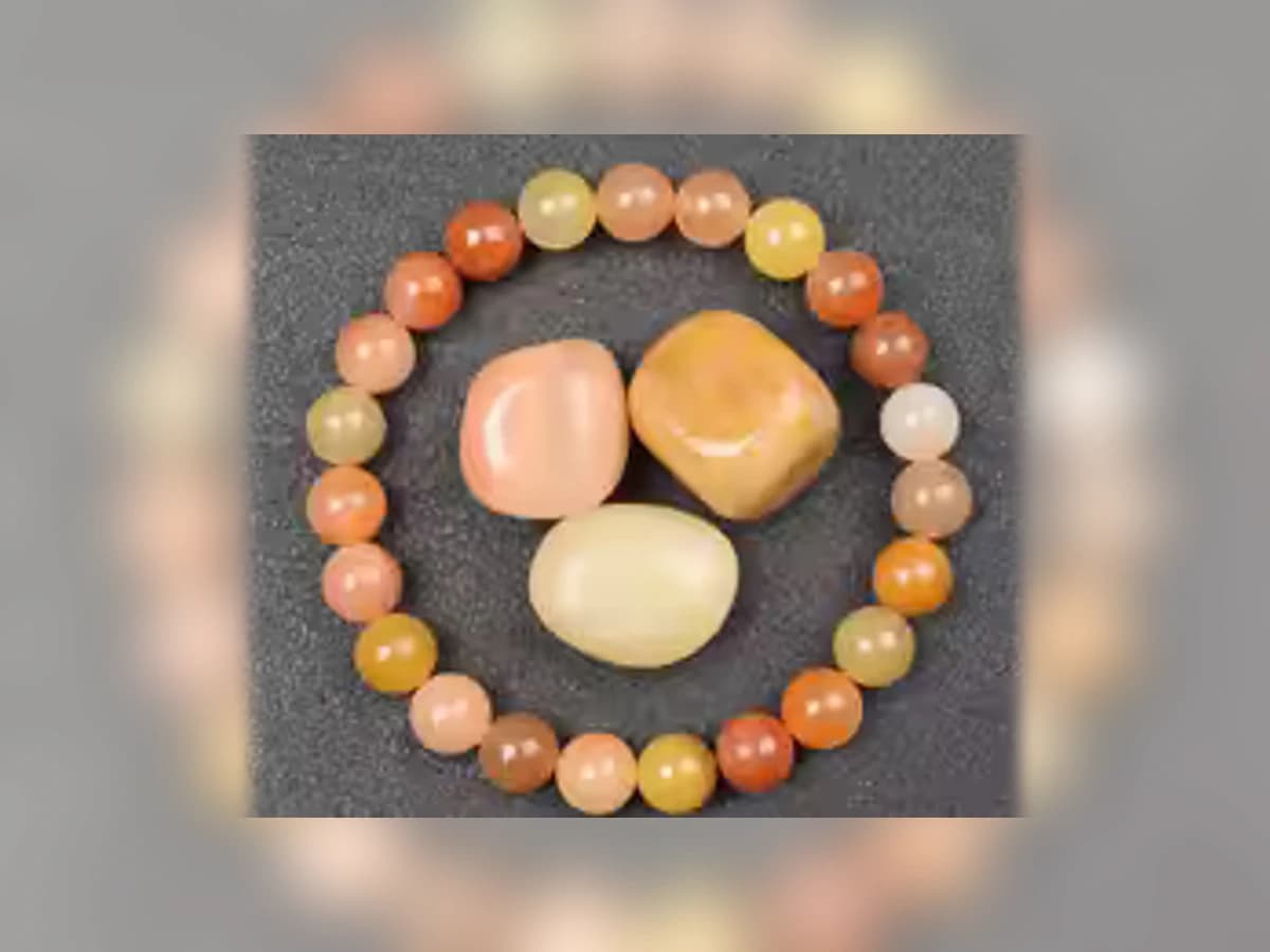 Goldfarbener Jadestein-Natursteinarmband in der Ausführung Erde