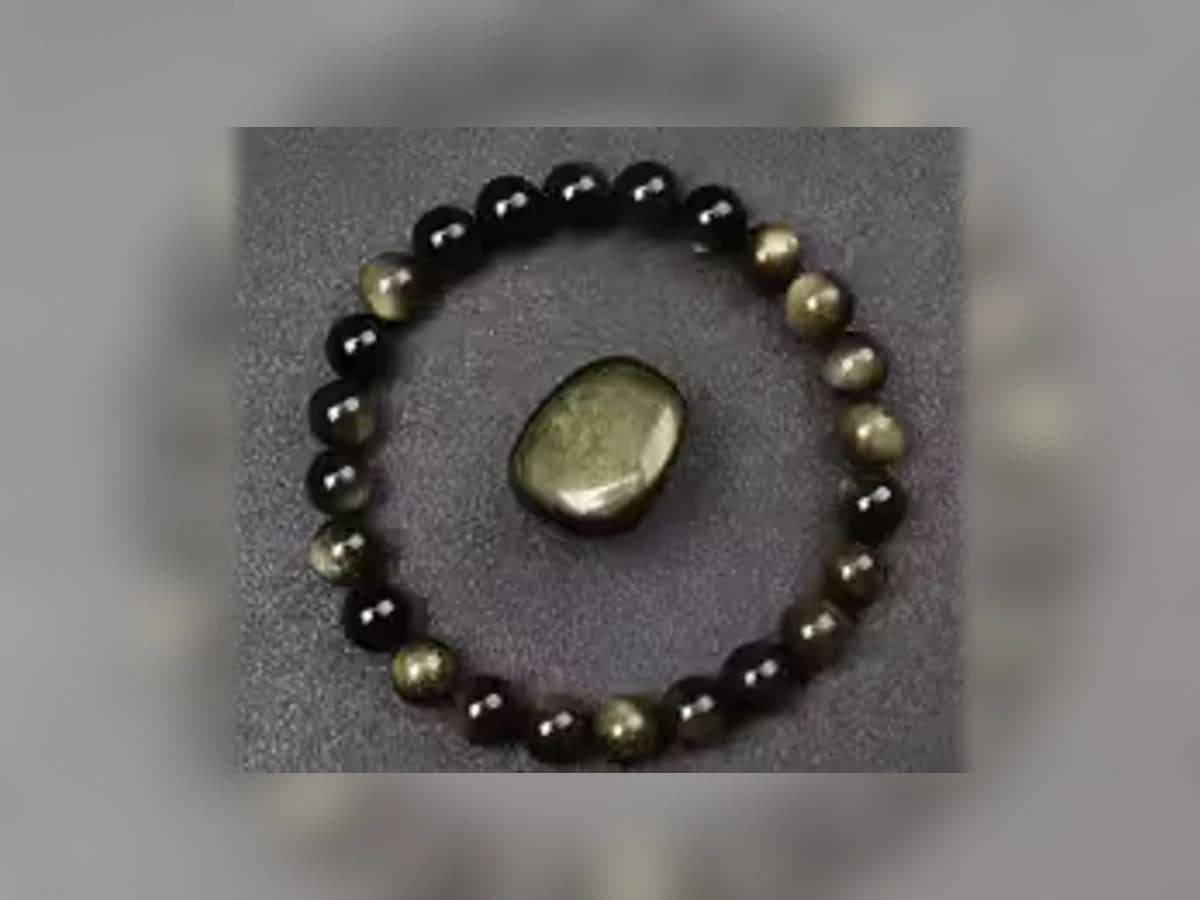 Goldobsidian-Natursteinarmband in der Ausführung Erde