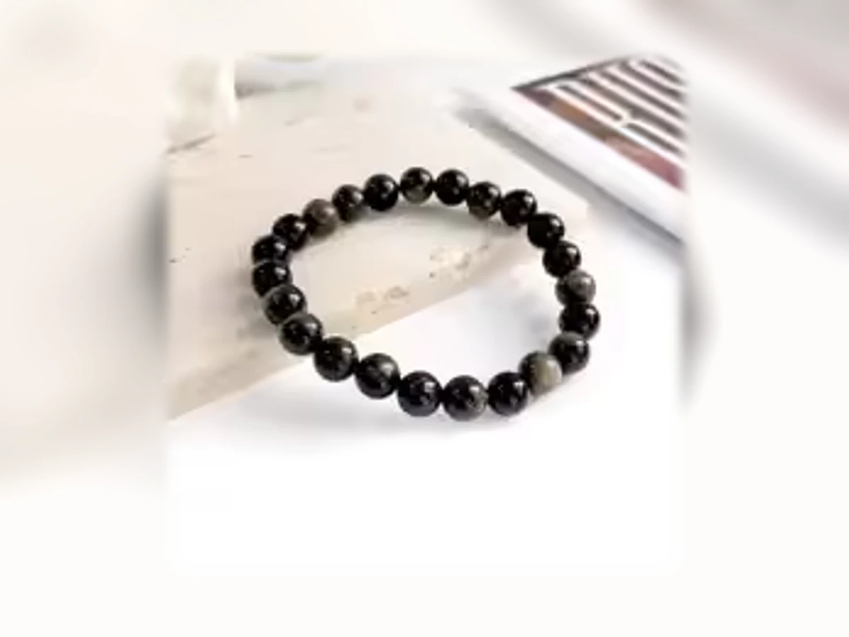 Goldobsidian-Natursteinarmband in der Ausführung Licht