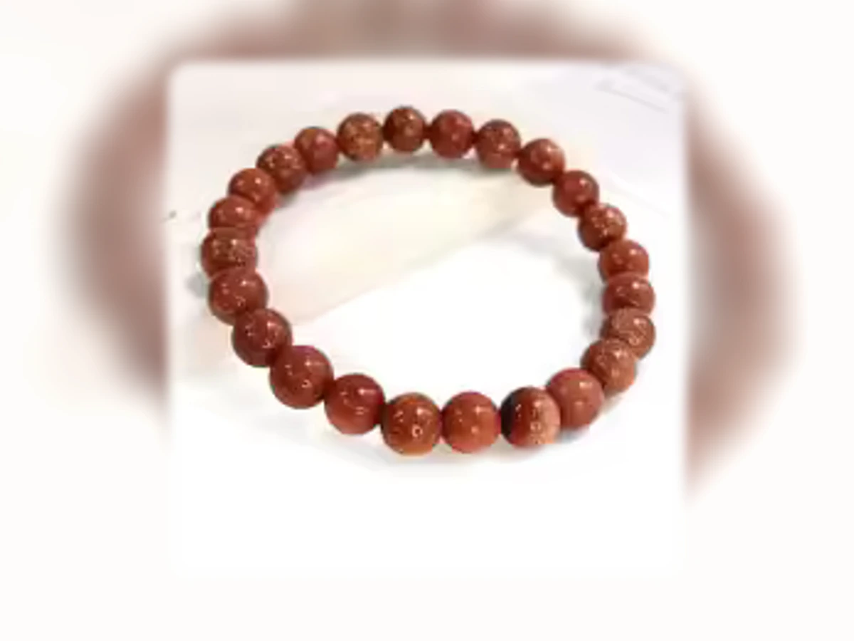 Goldsandstein-Natursteinarmband in der Ausführung Licht