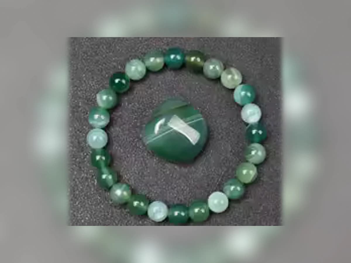 Grüner Achat-Natursteinarmband in der Ausführung Erde