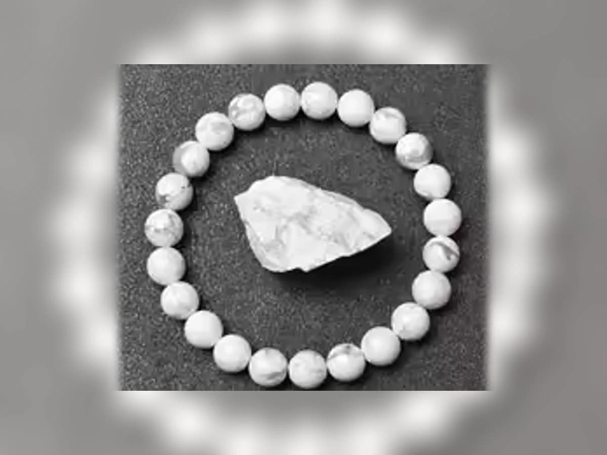 Howlith-Natursteinarmband in der Ausführung Erde