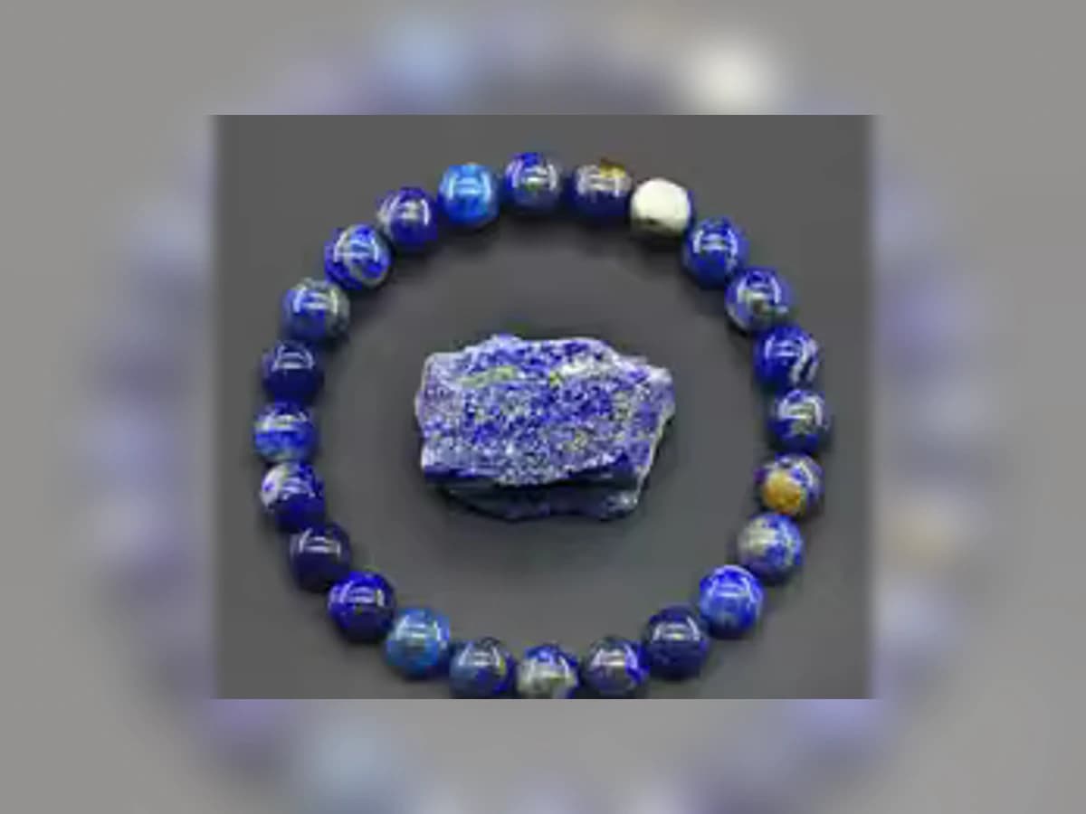 Lapislazuli-Natursteinarmband in der Ausführung Atelier