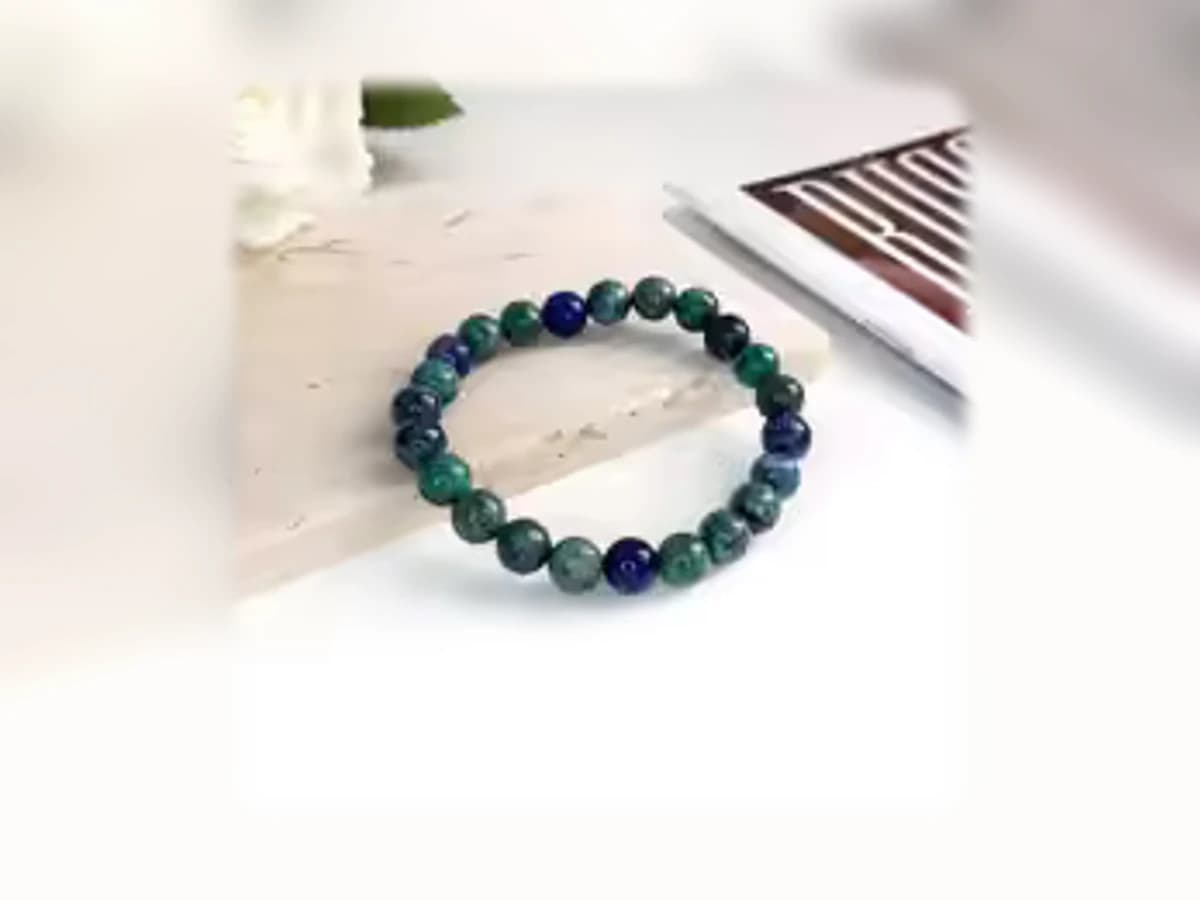 Phönix-Lapisstein-Natursteinarmband in der Ausführung Licht