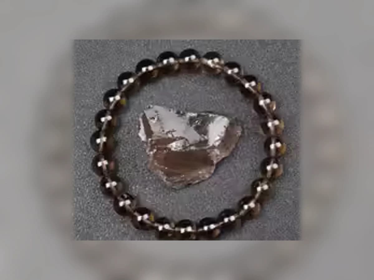 Rauchquarzfarbener Stein-Natursteinarmband in der Ausführung Erde