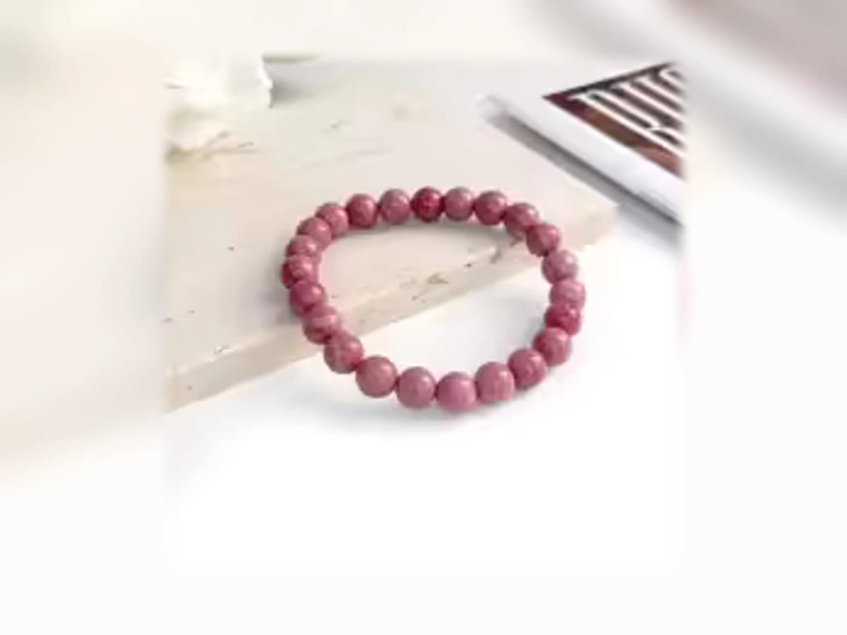 Rhodochrosit-Natursteinarmband in der Ausführung Nuance