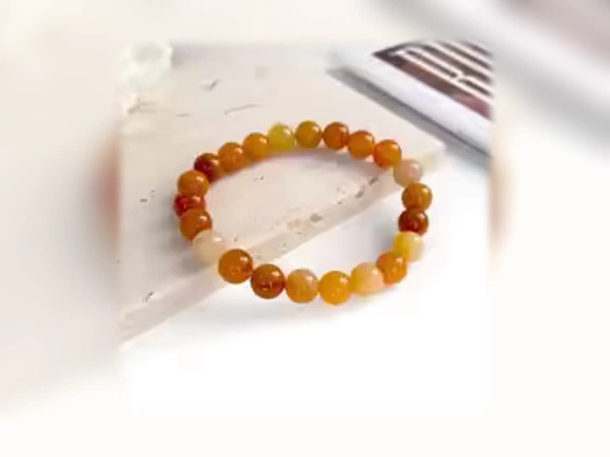 Roter Aventurin-Natursteinarmband in der Ausführung Licht