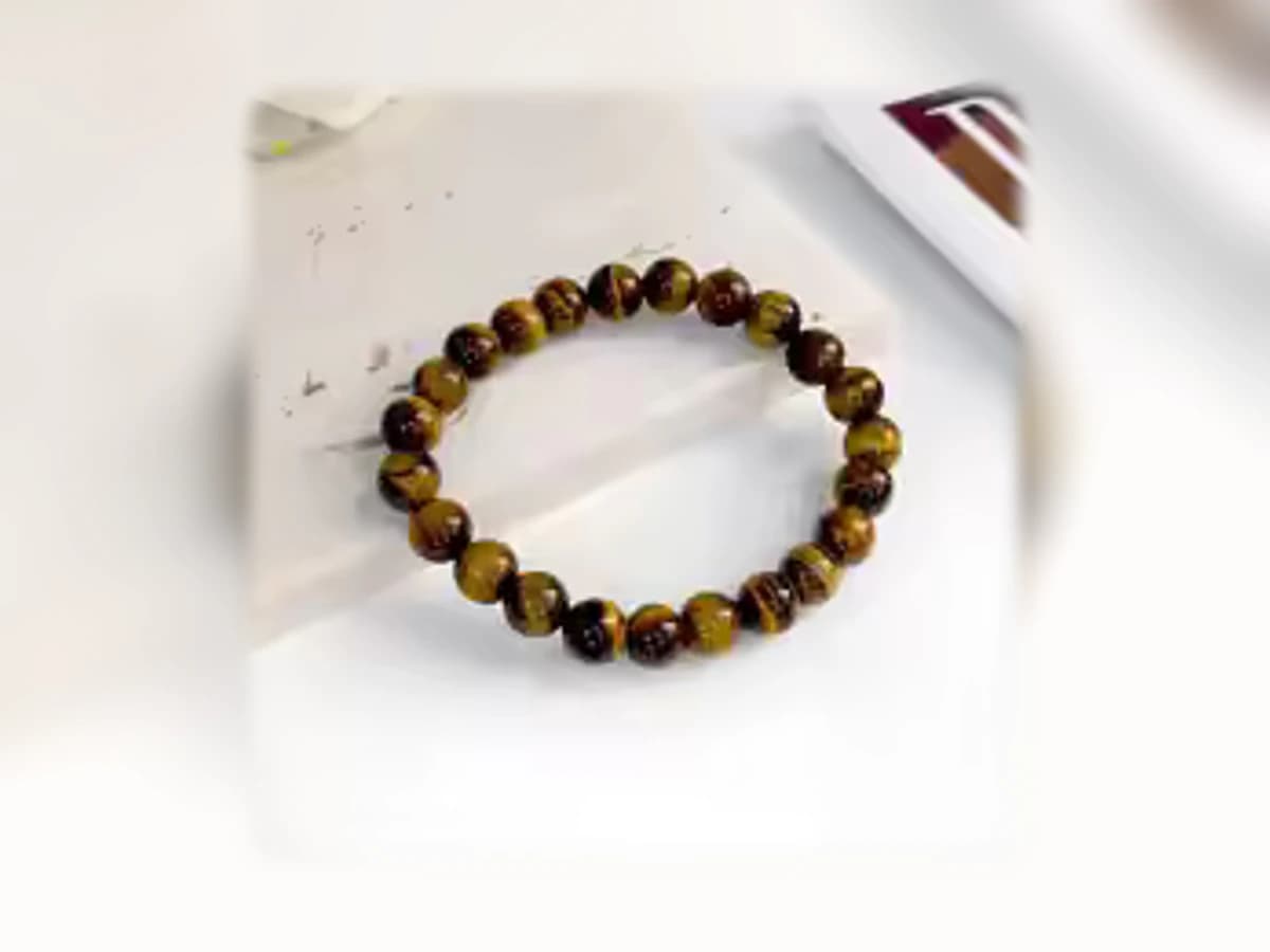 Tigerauge-Natursteinarmband in der Ausführung Licht