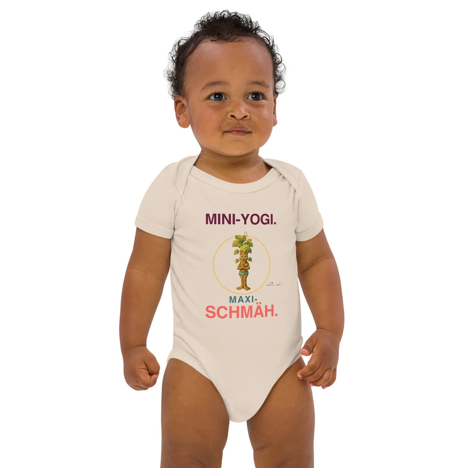 Baby Bio-Body – Mini-Yogi. Maxi-Schmäh. in Natur – Vorderansicht