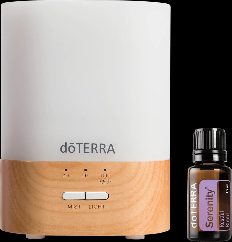 doTERRA Lumo Diffuser mit 15 ml Serenity Produktfoto