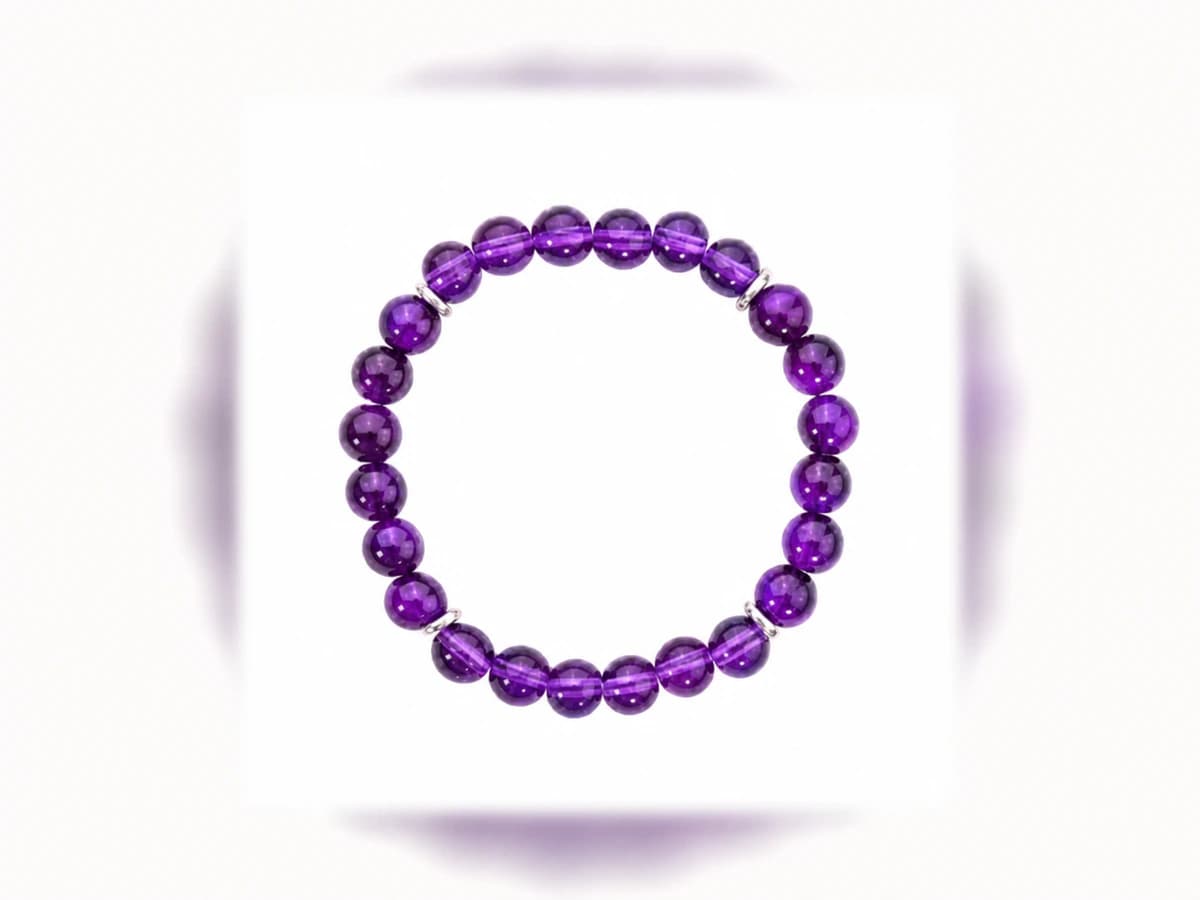 Mehrfarbiges Natursteinarmband Abendruhe