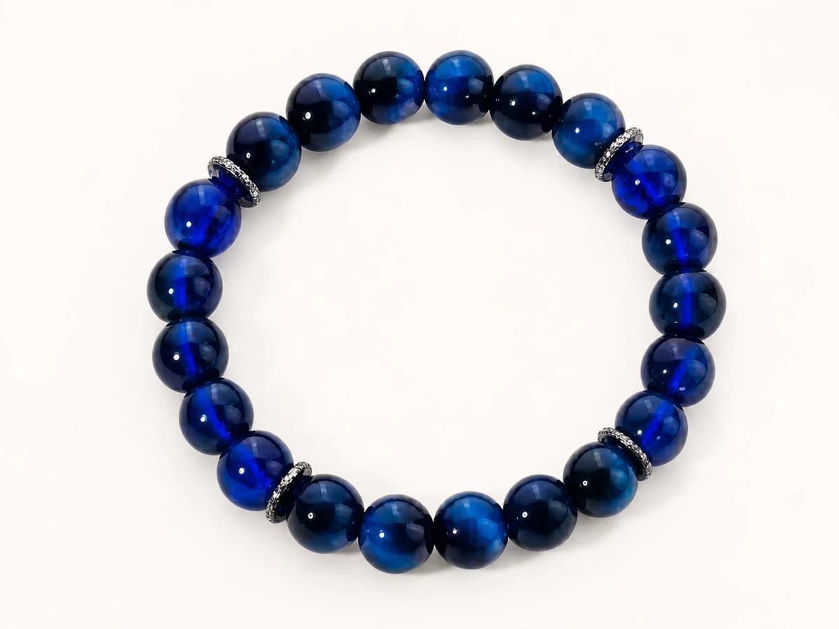 Mehrfarbiges Natursteinarmband Vertrauen