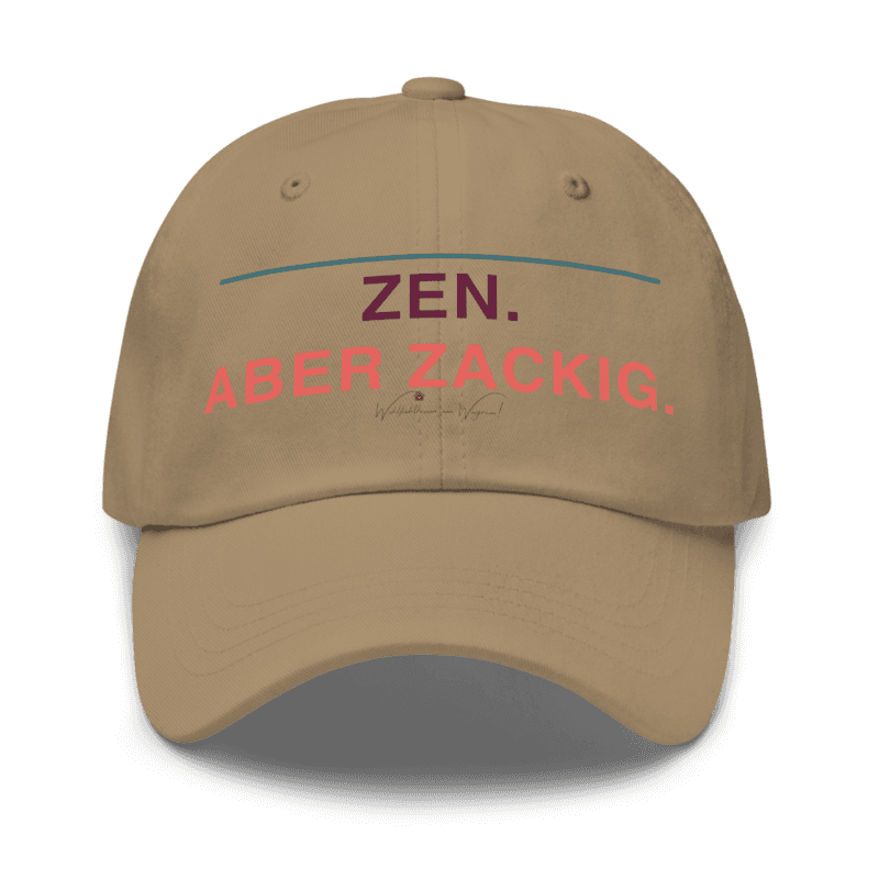 Yoga Dad-Cap – Zen. Aber zackig. als Printful-Produktansicht