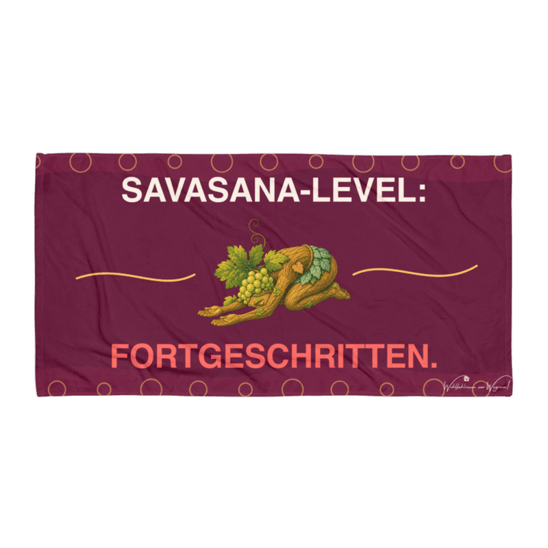 Rebi Yoga-Handtuch – Savasana-Level: Fortgeschritten. als Printful-Produktansicht