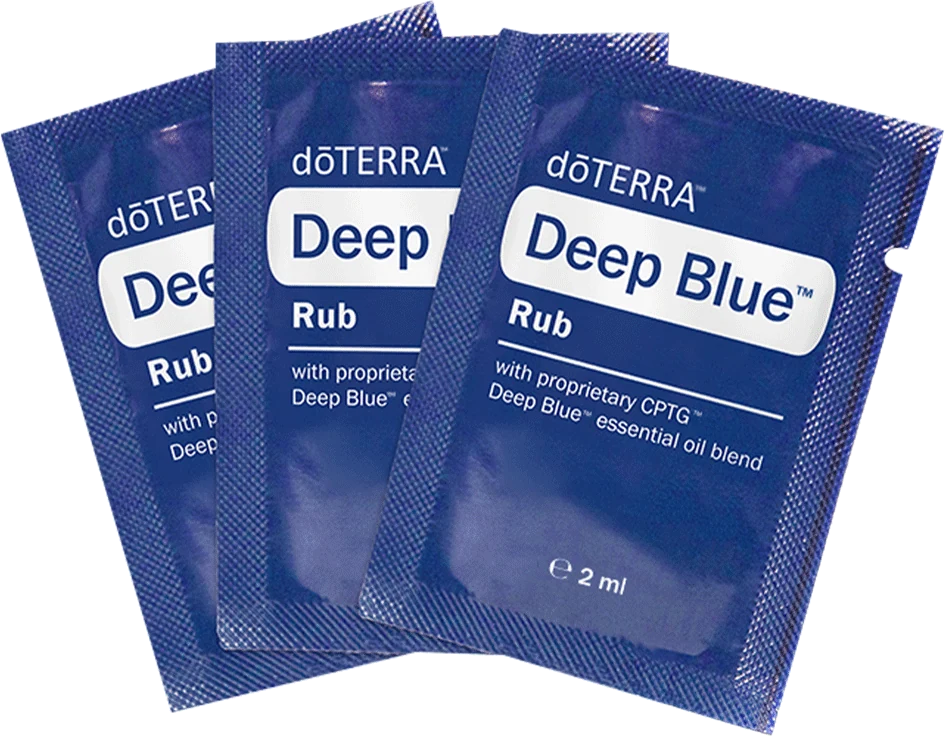 doTERRA Deep Blue Rub Proben, zehn Tütchen mit je 2 ml Creme