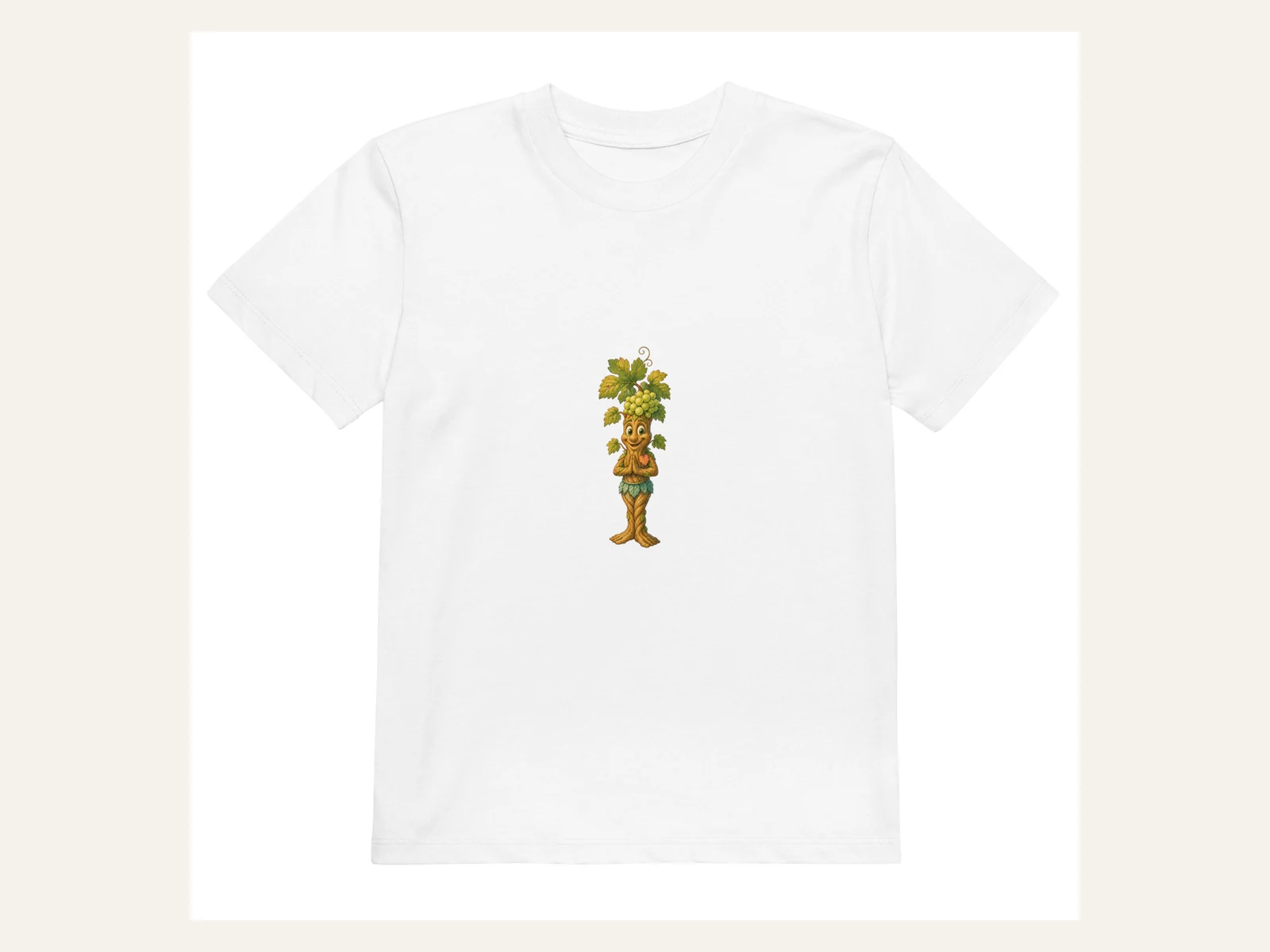 Rebi: Kinder Bio-Shirt in Weiß: Vorderansicht
